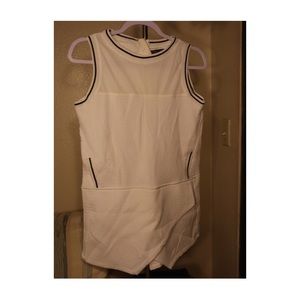 Just G white romper dress with pockets!